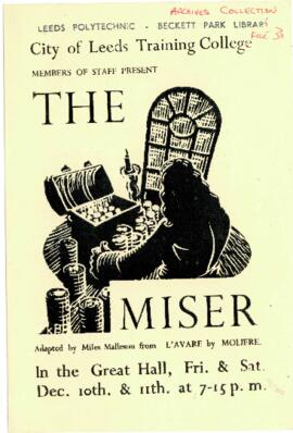The Miser, 10-11 December [No year]