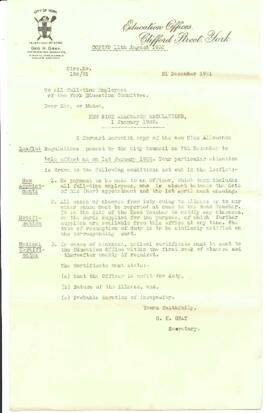 Letter dated 21 December 1931 from G. H. Gray.